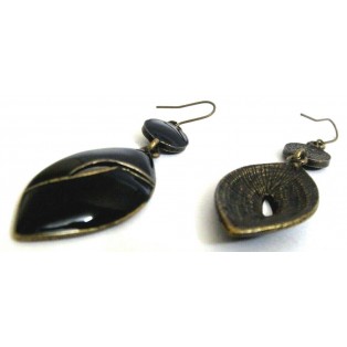 BLACK HEAVEN Oxidized Earrings Drop Long Dangling Hook Classy Fashion Women P4